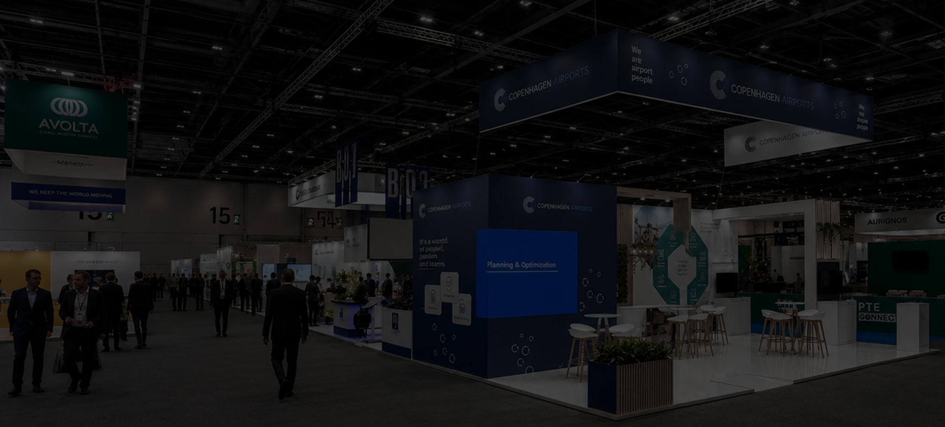 Trade show exhibition hall